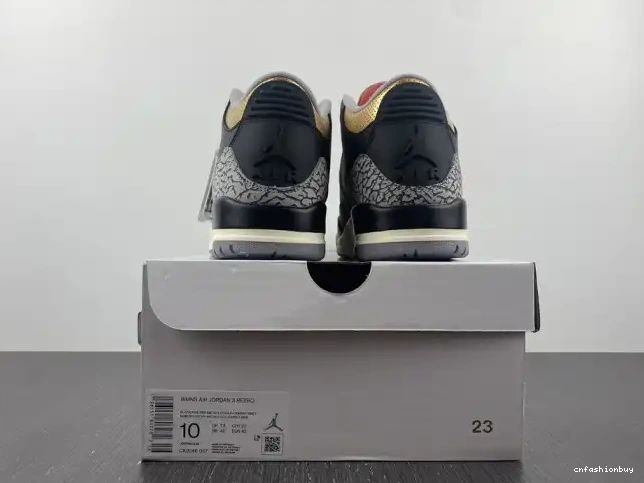 Air WMNS Jordan Gold CK9246-067 Black 3 0513